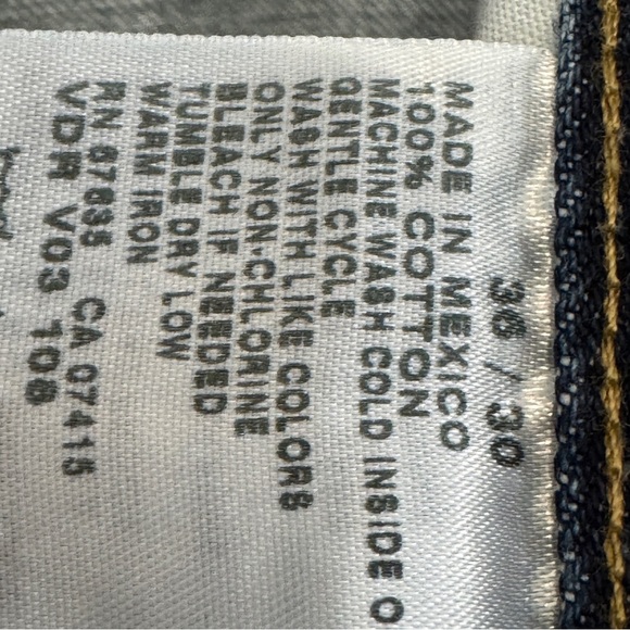 Nautica Jeans Co Men’s 36x30 Blue Relaxed Fit Straight Leg Denim 100% Cotton - Picture 4 of 5